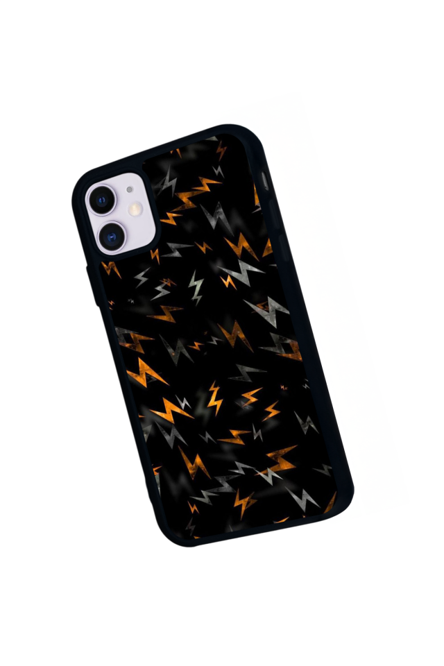 iPhone 11 Uyumlu Simsek Tasarımlı Glossy Premium Kılıf