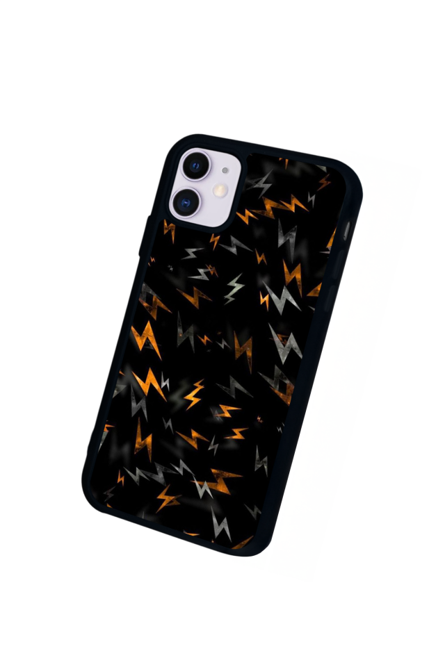 iPhone 11 Uyumlu Simsek Tasarımlı Glossy Premium Kılıf