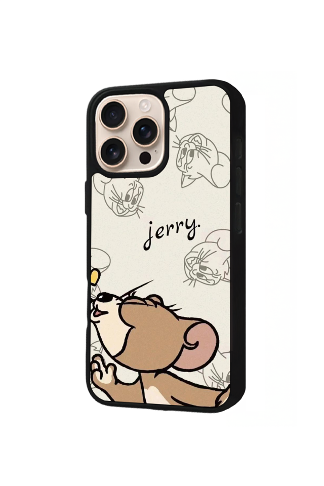 iPhone 16 Pro Max Uyumlu Tom And Jerry Tasarımlı Glossy Premium Kılıf