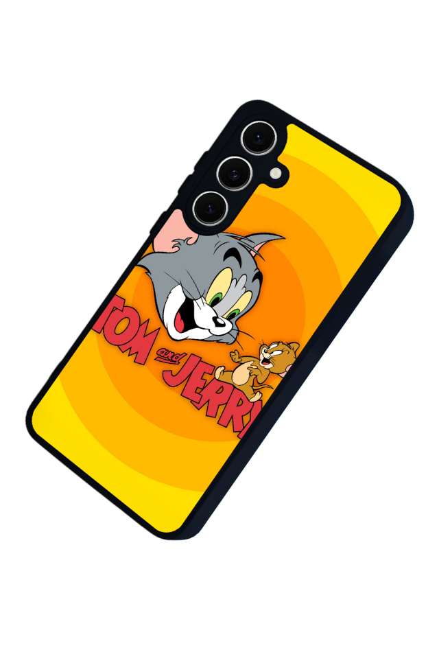 Samsung Galaxy A16 Uyumlu Tom And Jerry Tasarımlı Glossy Premium Kılıf