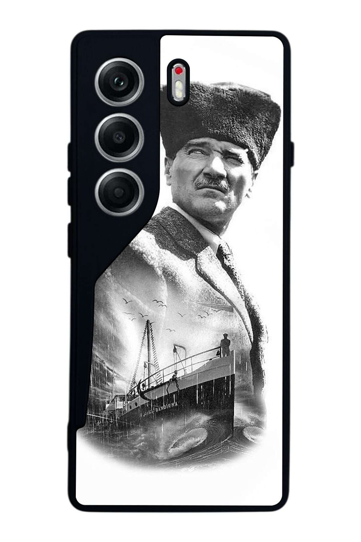 Tecno Camon 40 Uyumlu Mustafa Kemal Ataturk Tasarımlı Glossy Premium Kılıf