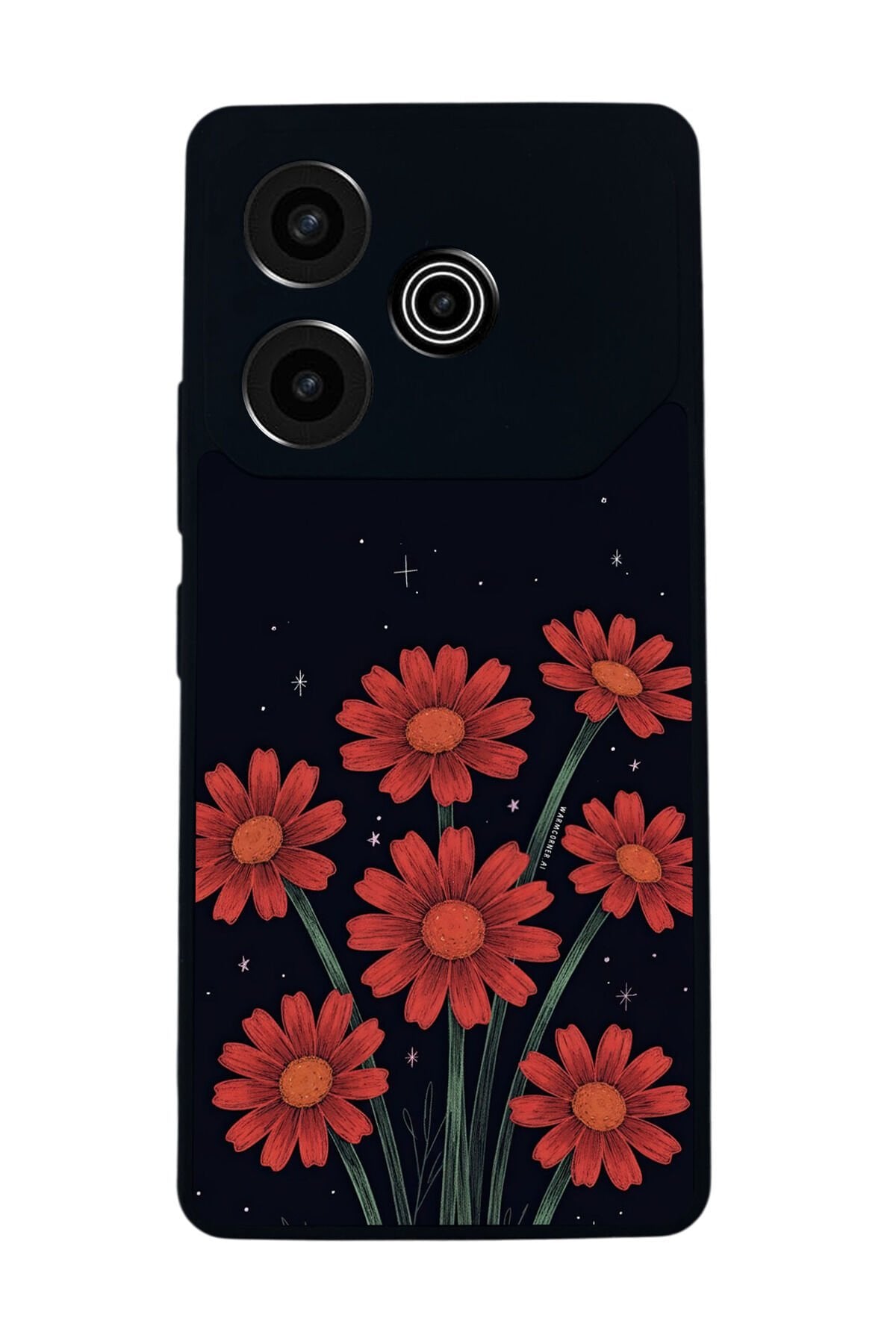 Tecno Pova 6 Uyumlu Floral Tasarımlı Glossy Premium Kılıf