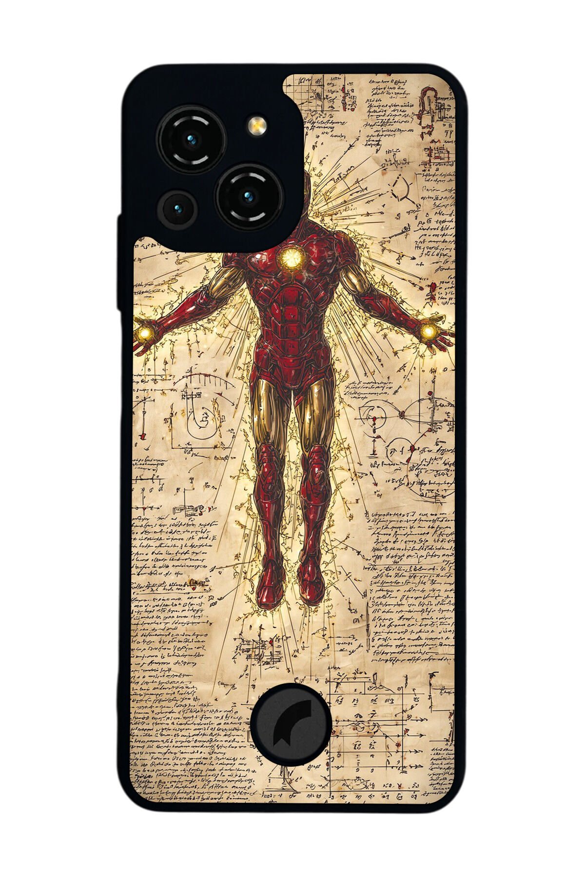 Reeder S23 Pro Max Uyumlu Iron Man ( Demir Adam ) Tasarımlı Glossy Premium Kılıf
