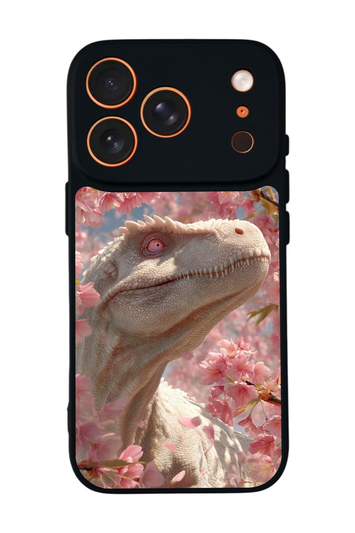 iPhone 17 Pro Max Uyumlu Dinazor Tasarımlı Glossy Premium Kılıf