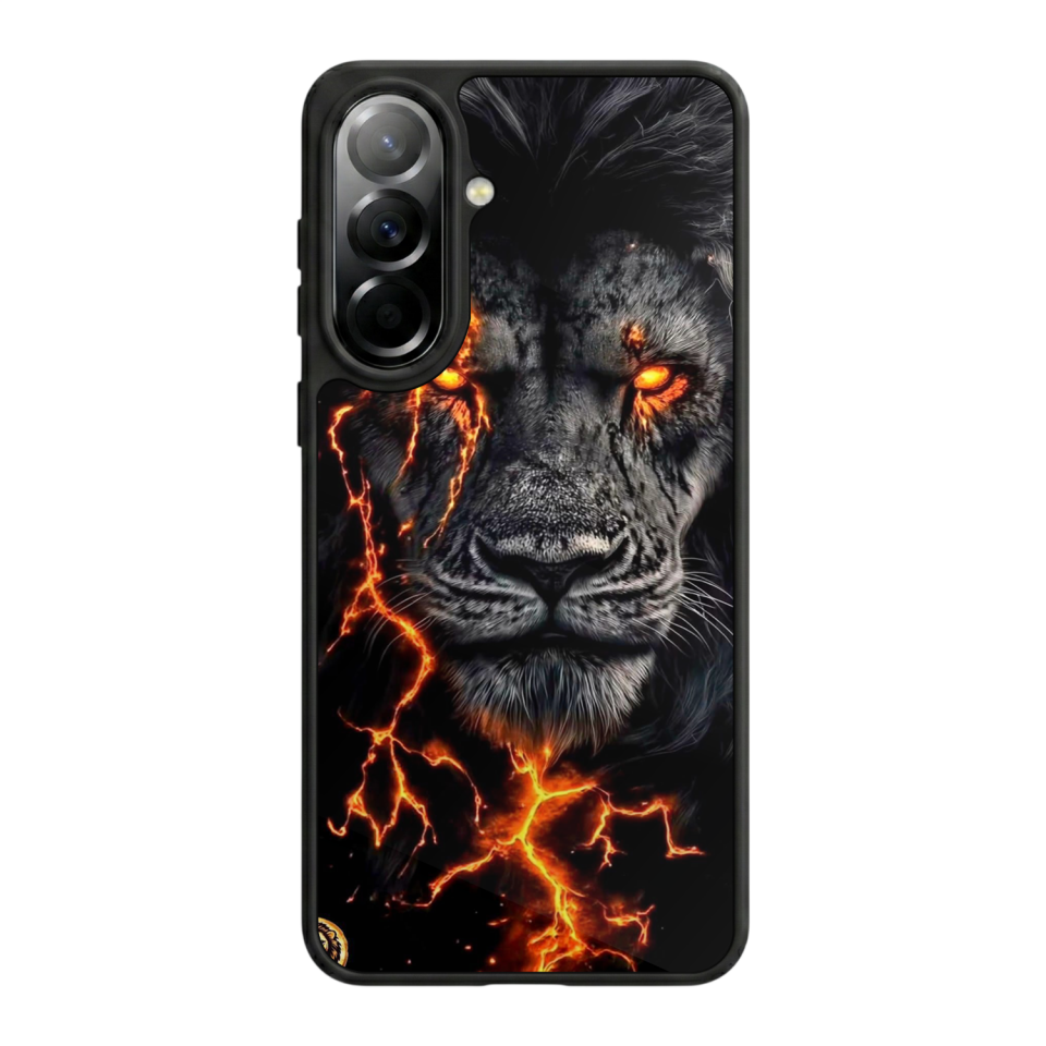 Samsung Galaxy A57 Uyumlu Aslan Tasarımlı Glossy Premium Kılıf