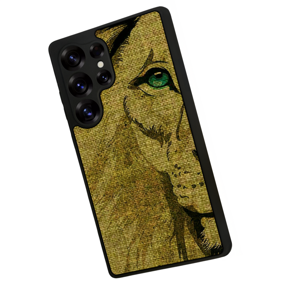 Samsung Galaxy S25 Ultra Uyumlu Aslan Tasarımlı Glossy Premium Kılıf