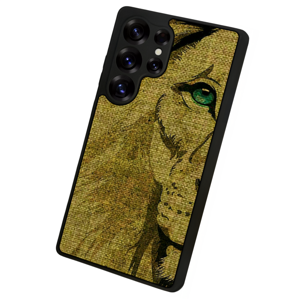 Samsung Galaxy S25 Ultra Uyumlu Aslan Tasarımlı Glossy Premium Kılıf