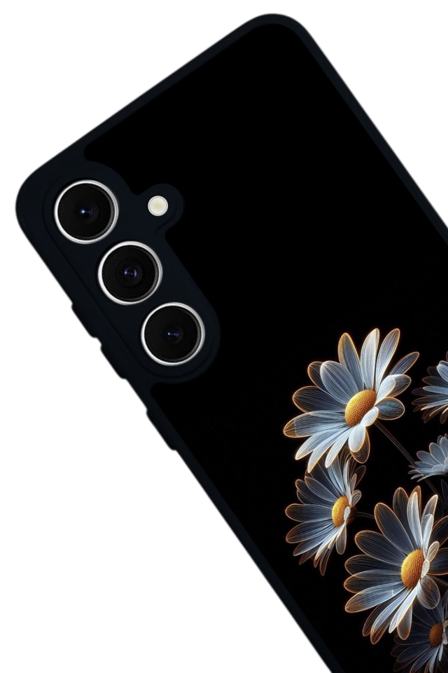 Samsung Galaxy S24 FE Uyumlu Cicek Tasarımlı Glossy Premium Kılıf