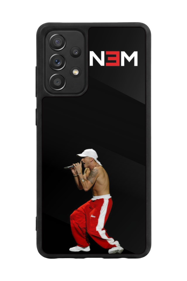 Samsung Galaxy A72 Uyumlu Eminem Tasarımlı Glossy Premium Kılıf