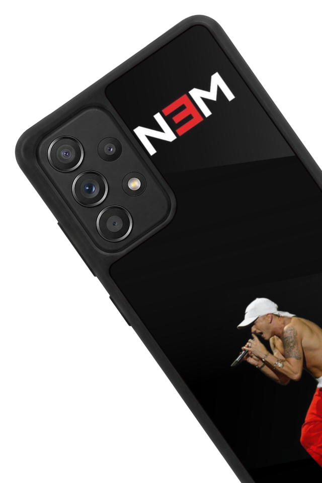 Samsung Galaxy A72 Uyumlu Eminem Tasarımlı Glossy Premium Kılıf
