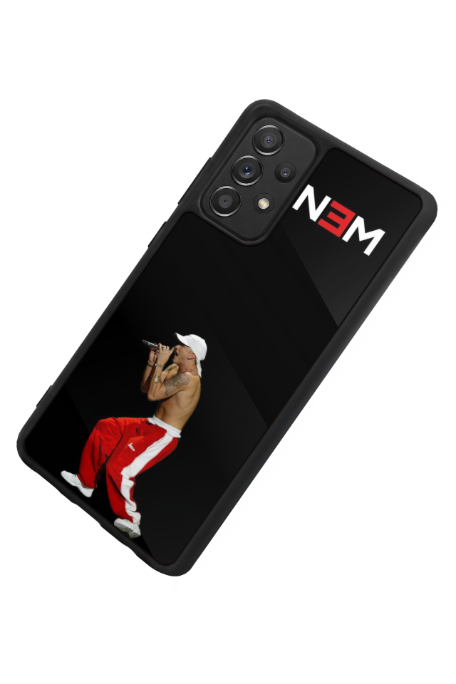 Samsung Galaxy A72 Uyumlu Eminem Tasarımlı Glossy Premium Kılıf
