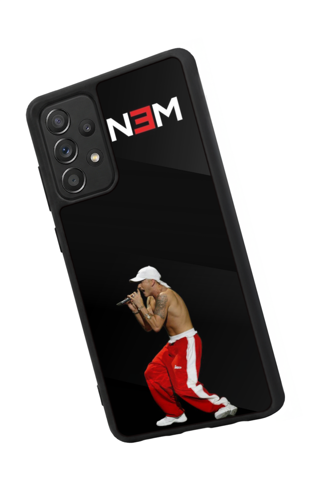 Samsung Galaxy A72 Uyumlu Eminem Tasarımlı Glossy Premium Kılıf