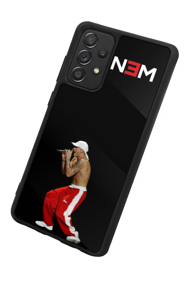 Samsung Galaxy A72 Uyumlu Eminem Tasarımlı Glossy Premium Kılıf