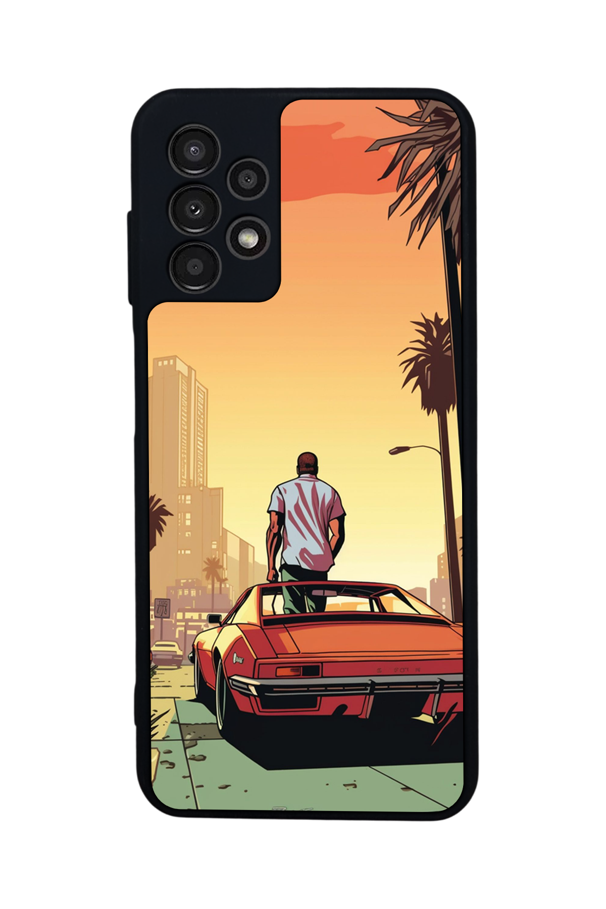 Samsung Galaxy A13 Uyumlu GTA Tasarımlı Glossy Premium Kılıf