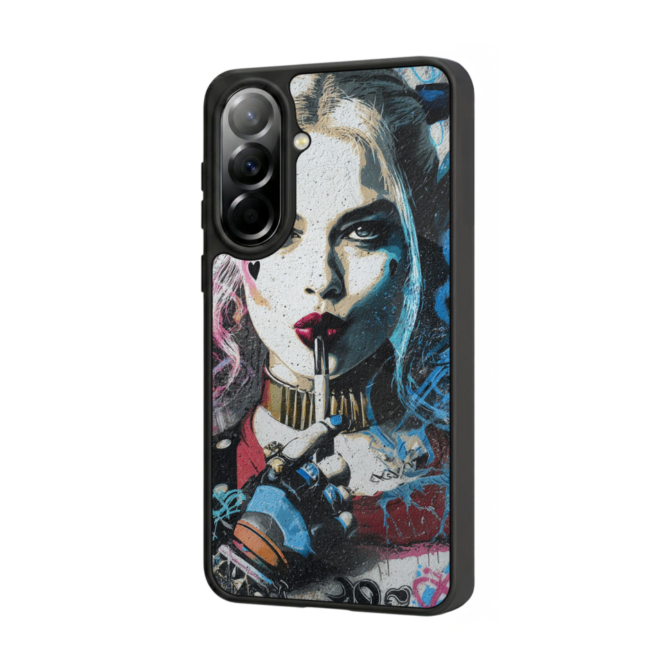 Samsung Galaxy A57 Uyumlu HarleyQueen Tasarımlı Glossy Premium Kılıf
