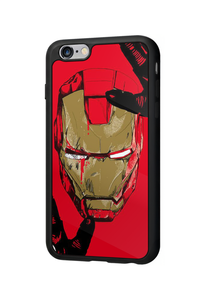 iPhone 6 Plus Uyumlu  Iron Man ( Demir Adam ) Tasarımlı Glossy Premium Kılıf
