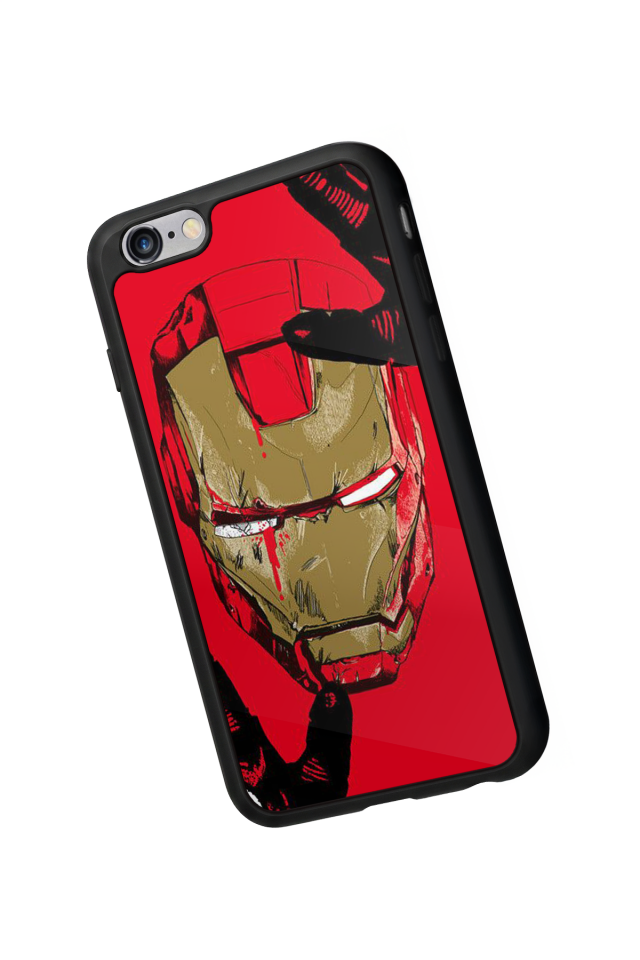 iPhone 6 Plus Uyumlu  Iron Man ( Demir Adam ) Tasarımlı Glossy Premium Kılıf