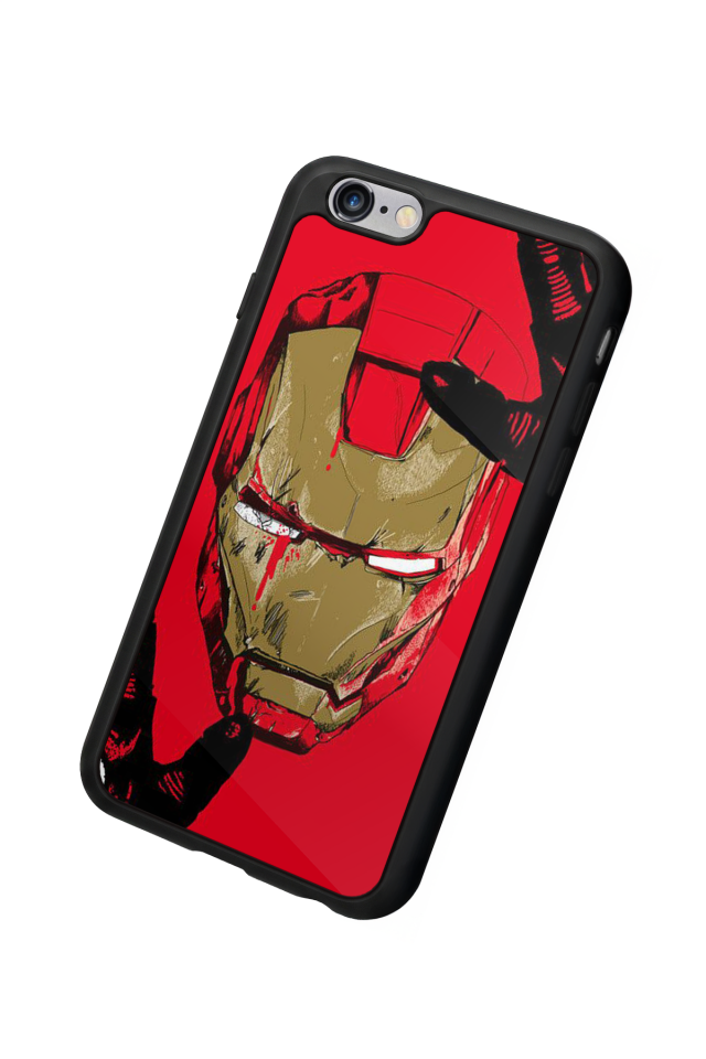 iPhone 6 Plus Uyumlu  Iron Man ( Demir Adam ) Tasarımlı Glossy Premium Kılıf