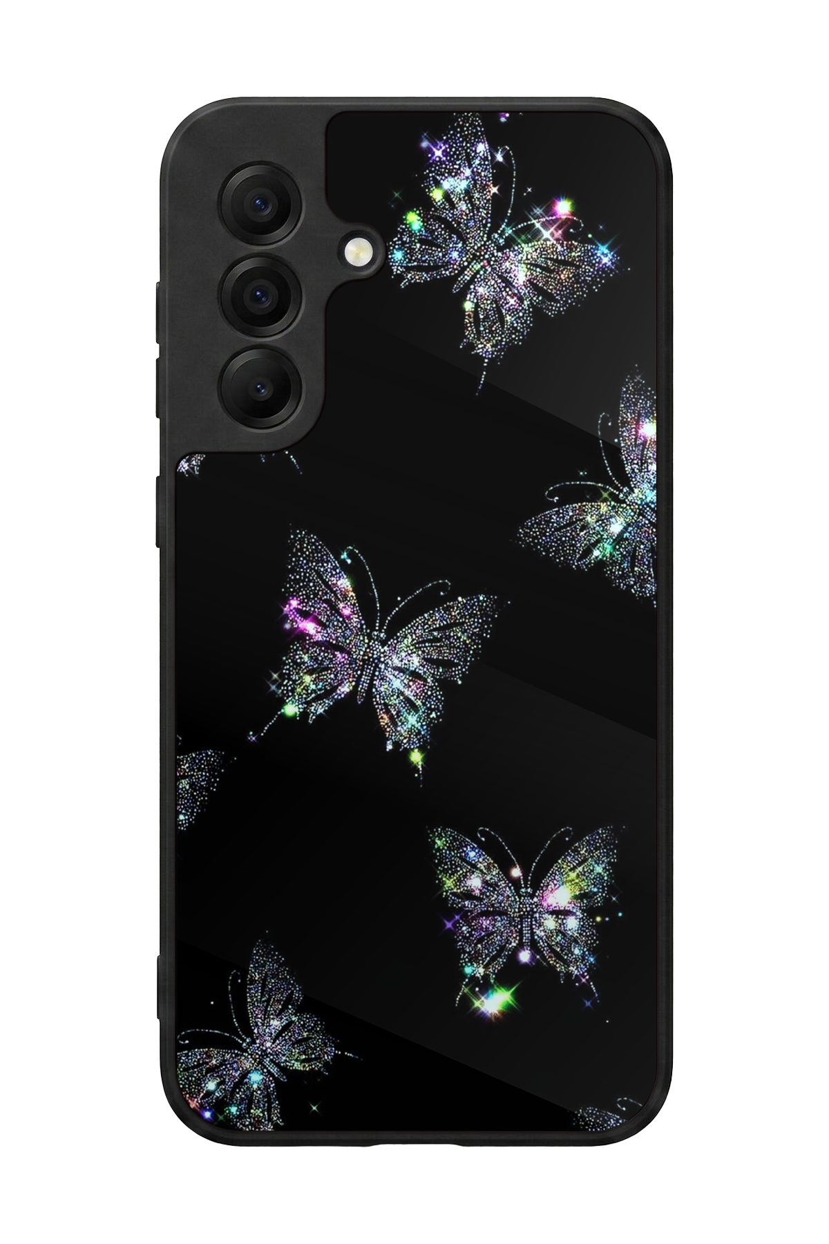 Samsung Galaxy A17 Uyumlu Kelebek Tasarımlı Glossy Premium Kılıf
