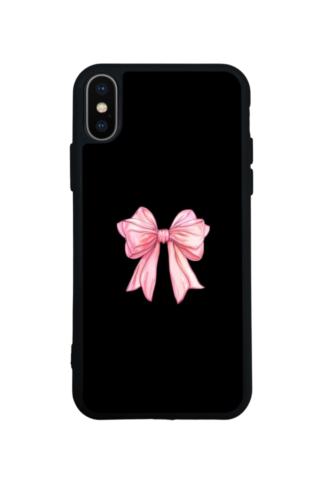 iPhone XS Max Uyumlu Kurdele Tasarımlı Glossy Premium Kılıf