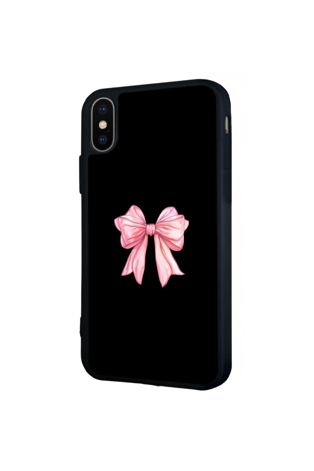 iPhone XS Max Uyumlu Kurdele Tasarımlı Glossy Premium Kılıf