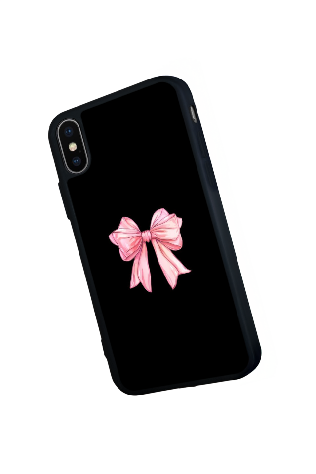 iPhone XS Max Uyumlu Kurdele Tasarımlı Glossy Premium Kılıf