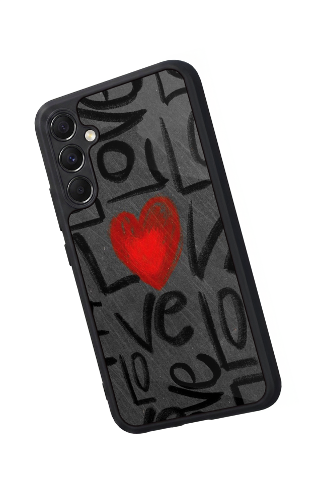 Samsung Galaxy M34 Uyumlu Love Tasarımlı Glossy Premium Kılıf