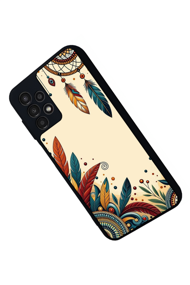Samsung Galaxy A13 Uyumlu Mandala Tasarımlı Glossy Premium Kılıf