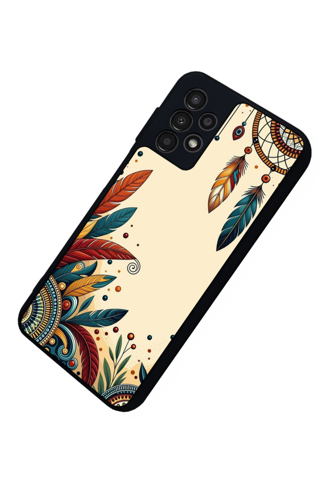 Samsung Galaxy A13 Uyumlu Mandala Tasarımlı Glossy Premium Kılıf