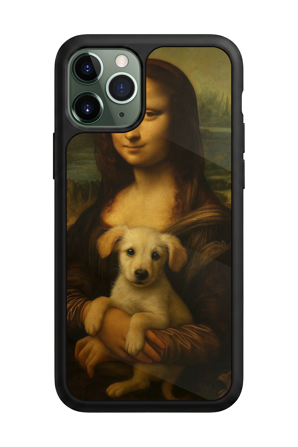 iPhone 11 Pro Max Uyumlu Monalisa Tasarımlı Glossy Premium Kılıf