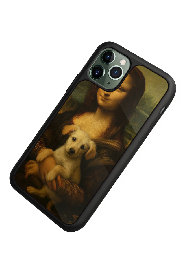 iPhone 11 Pro Max Uyumlu Monalisa Tasarımlı Glossy Premium Kılıf