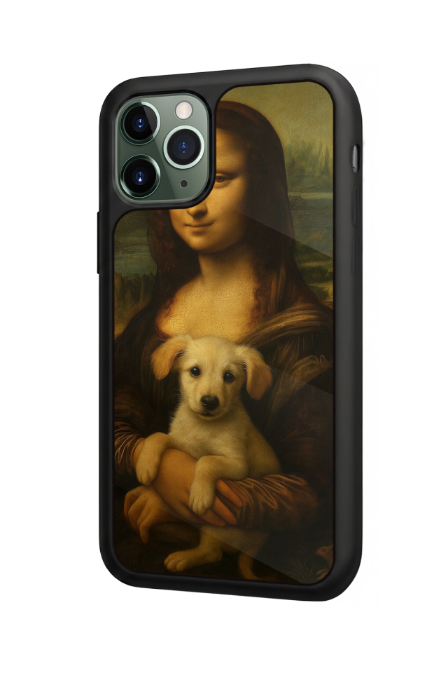 iPhone 11 Pro Max Uyumlu Monalisa Tasarımlı Glossy Premium Kılıf