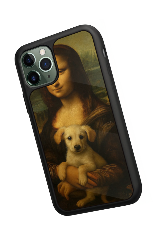 iPhone 11 Pro Max Uyumlu Monalisa Tasarımlı Glossy Premium Kılıf