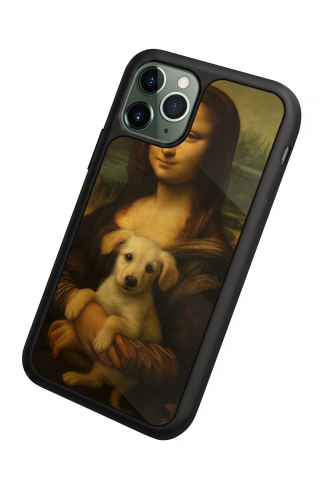iPhone 11 Pro Max Uyumlu Monalisa Tasarımlı Glossy Premium Kılıf