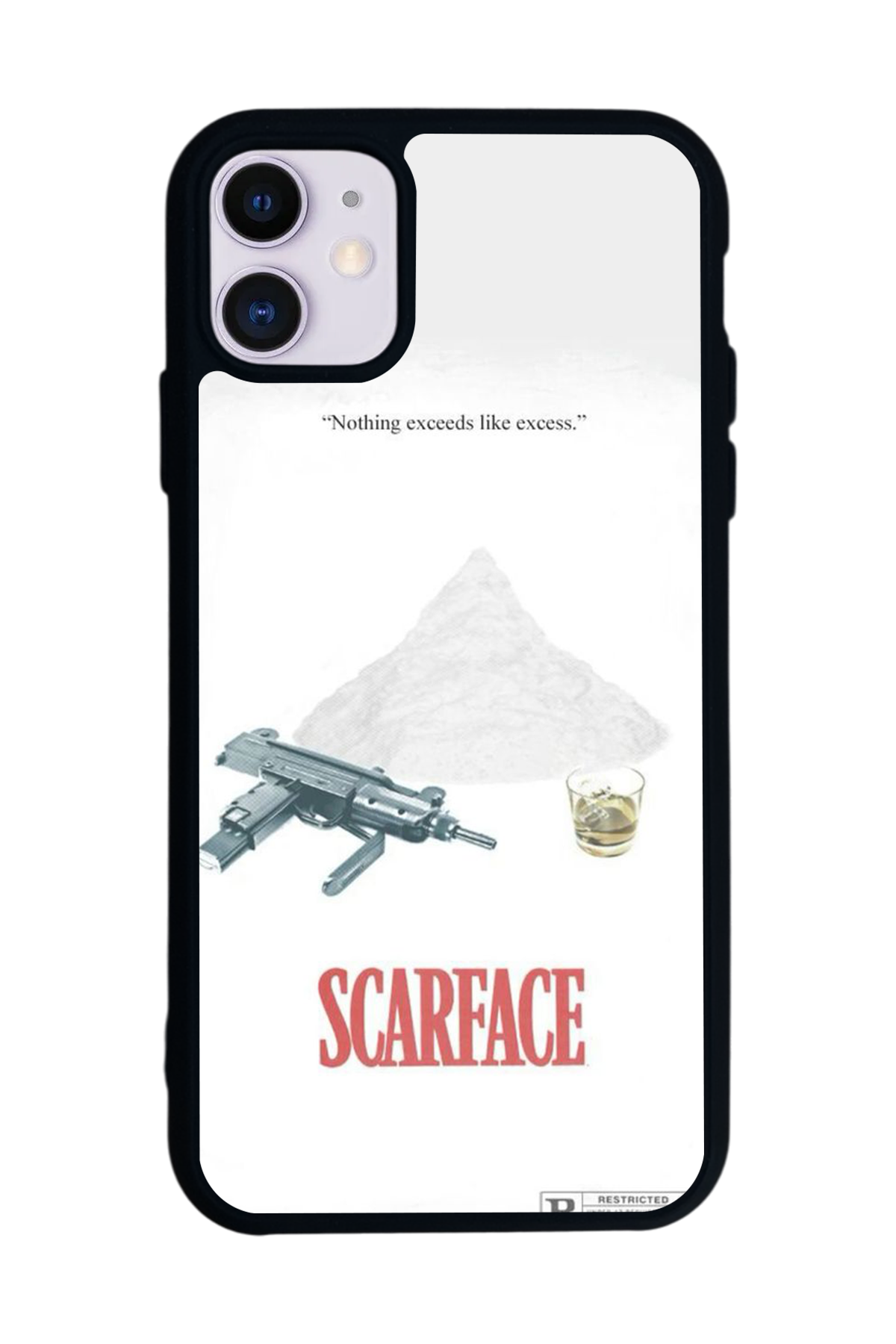 iPhone 11 Uyumlu Scarface Tasarımlı Glossy Premium Kılıf