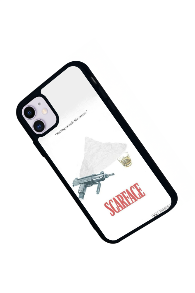 iPhone 11 Uyumlu Scarface Tasarımlı Glossy Premium Kılıf