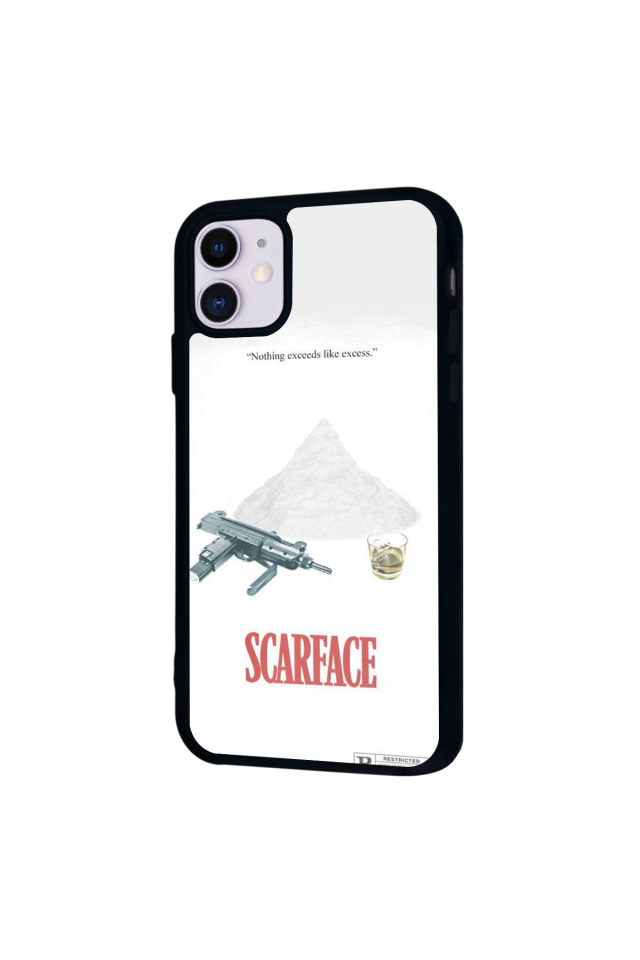 iPhone 11 Uyumlu Scarface Tasarımlı Glossy Premium Kılıf