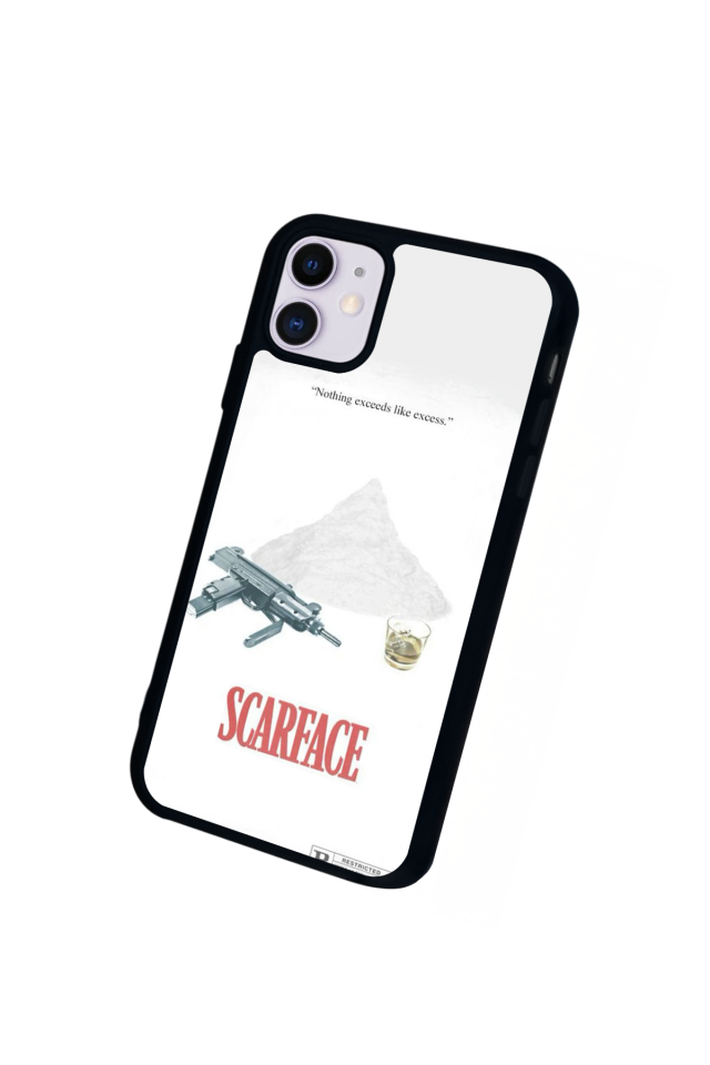 iPhone 11 Uyumlu Scarface Tasarımlı Glossy Premium Kılıf