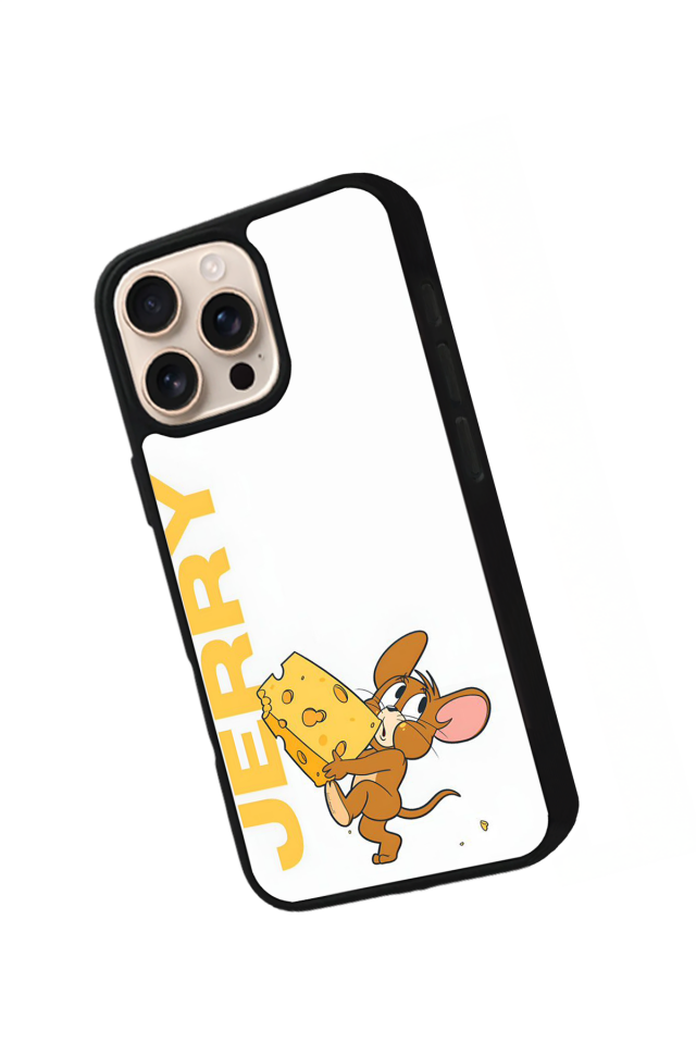 iPhone 16 Pro Max Uyumlu Tom And Jerry Tasarımlı Glossy Premium Kılıf