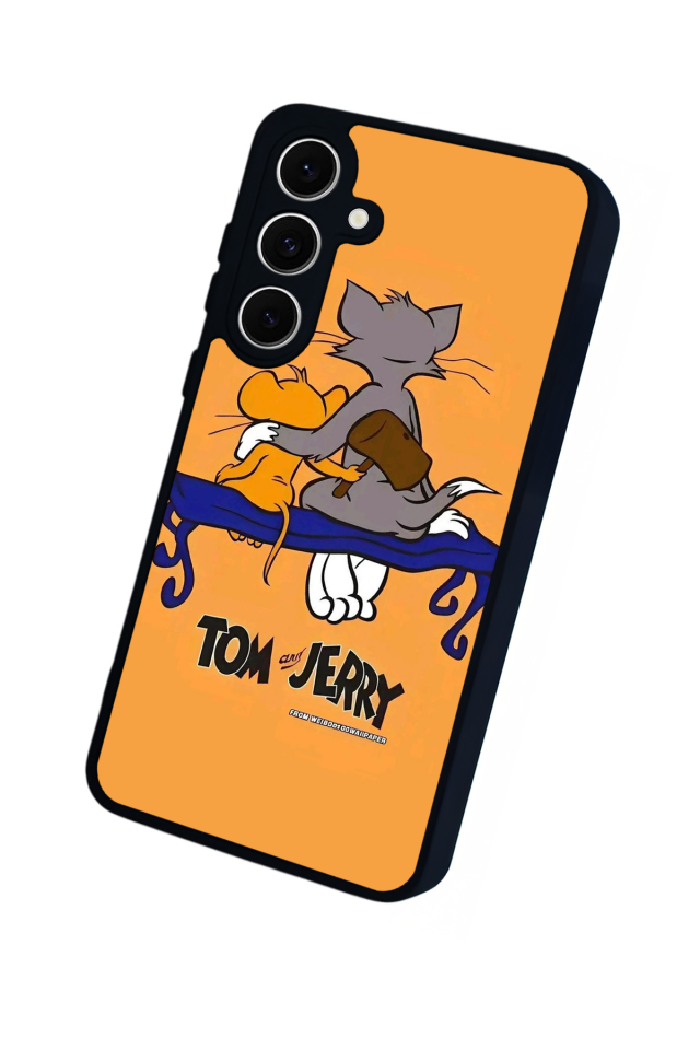 Samsung Galaxy A16 Uyumlu Tom And Jerry Tasarımlı Glossy Premium Kılıf