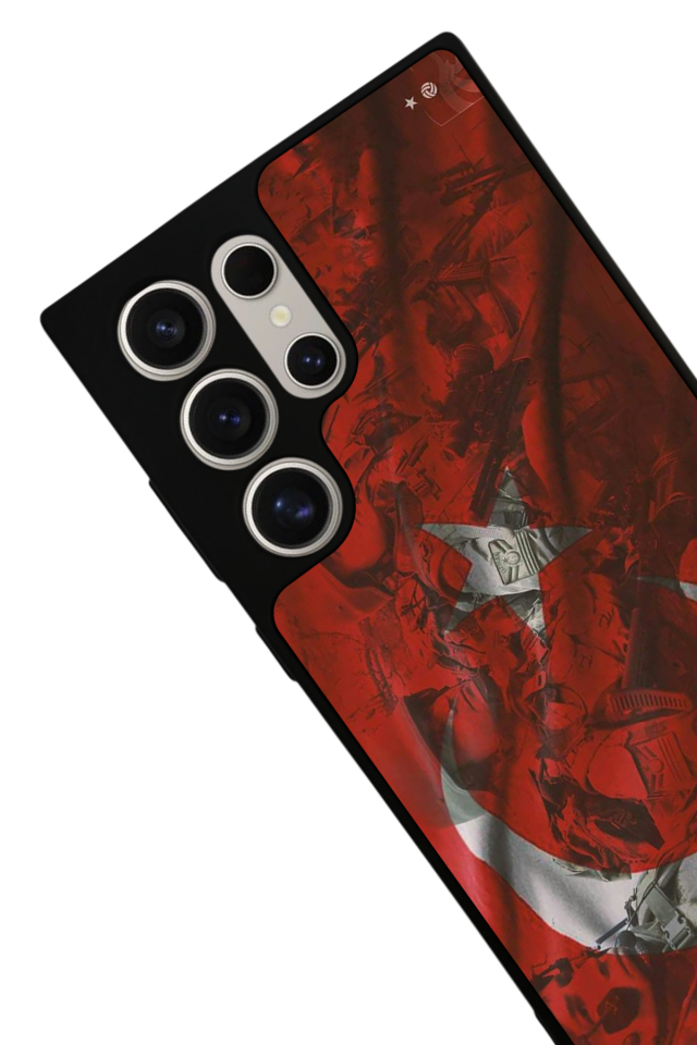 Samsung Galaxy S24 Ultra Uyumlu Türk Bayragi Tasarımlı Glossy Premium Kılıf