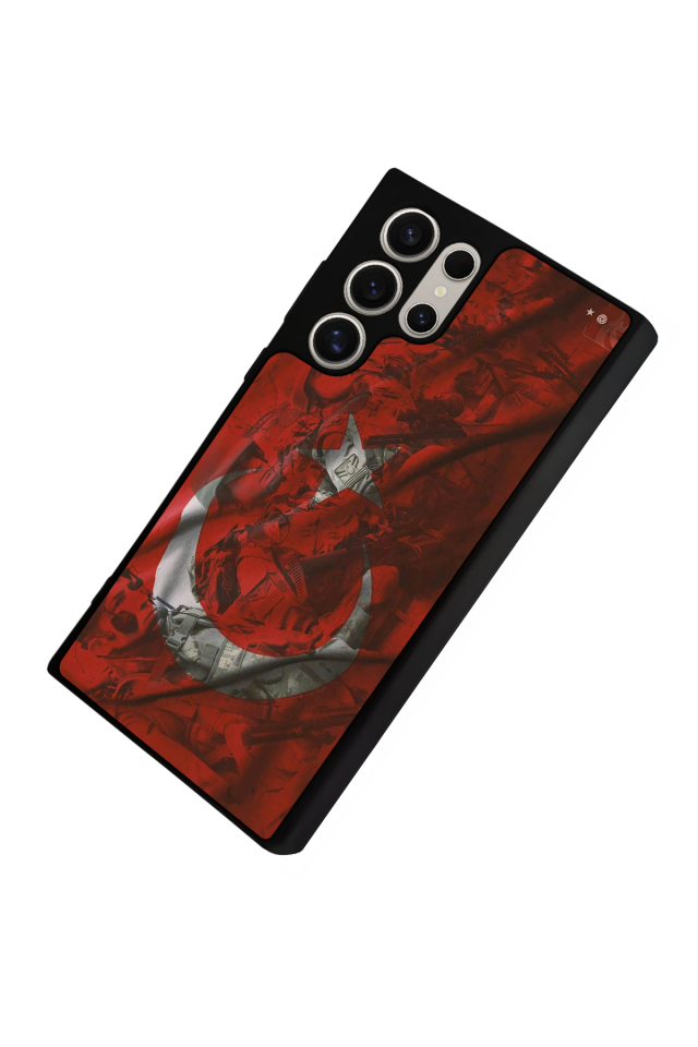 Samsung Galaxy S24 Ultra Uyumlu Türk Bayragi Tasarımlı Glossy Premium Kılıf