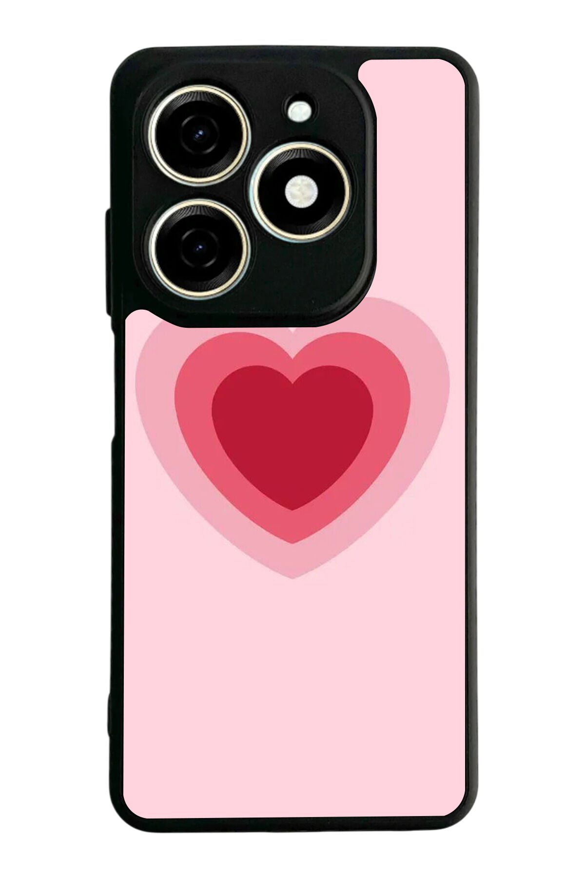 Tecno Spark 20/20C Uyumlu Kalp Love Tasarımlı Glossy Premium Kılıf