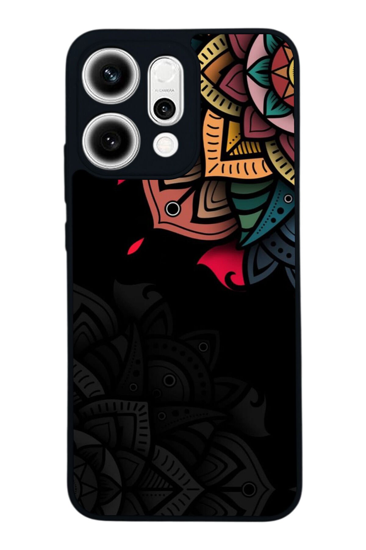 Oppo Reno 14 Uyumlu Mandala Tasarımlı Glossy Premium Kılıf