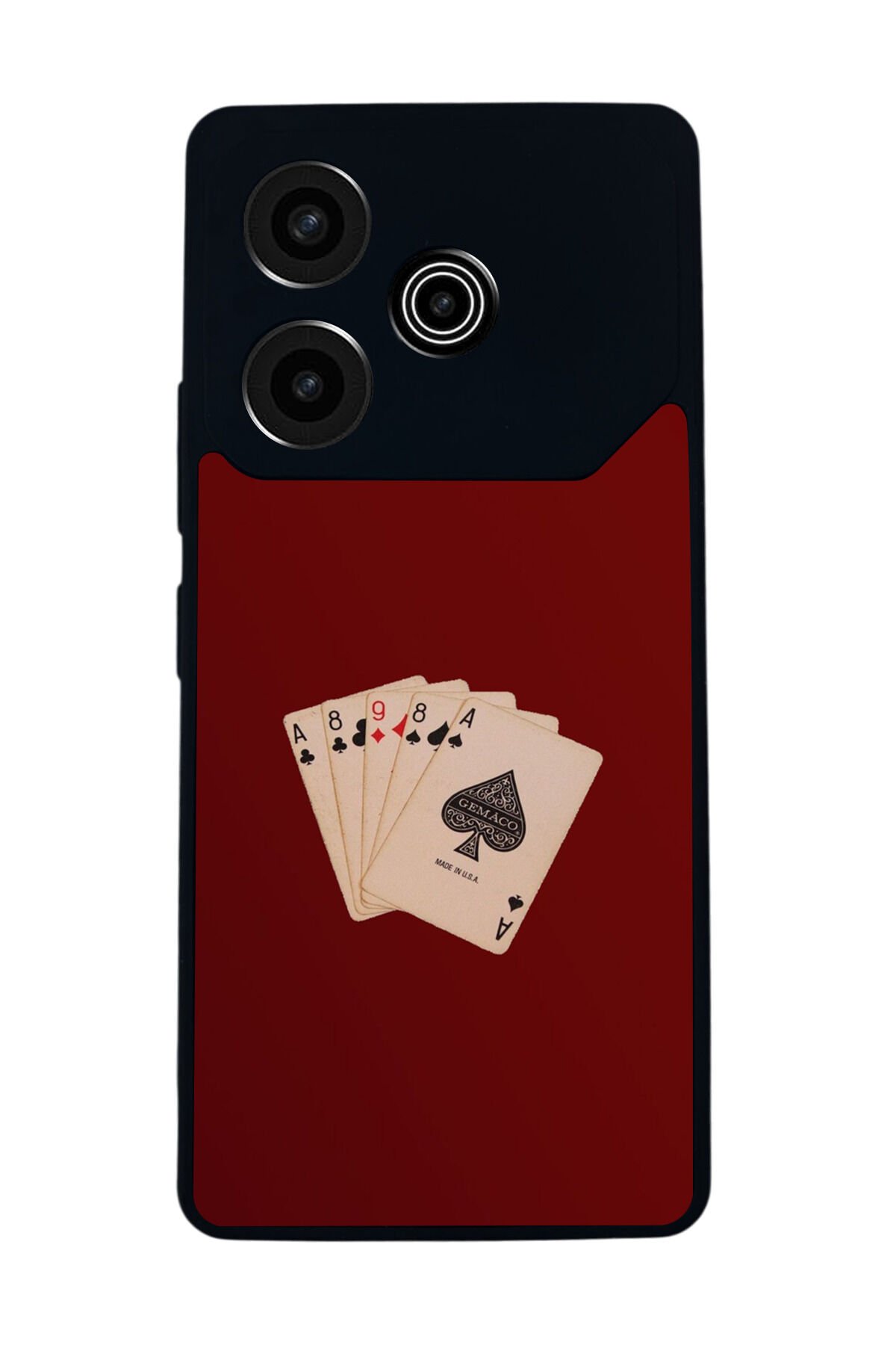 Tecno Pova 6 Uyumlu Kirmizi Tasarımlı Glossy Premium Kılıf