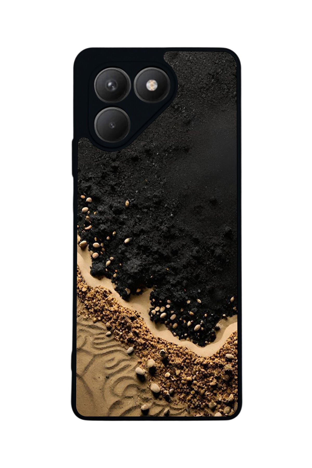 Tecno Pova 7 Mat Uyumlu Siyah Kılıf – Yumuşak Silikon, Koruyucu, Şok Emici Kapak