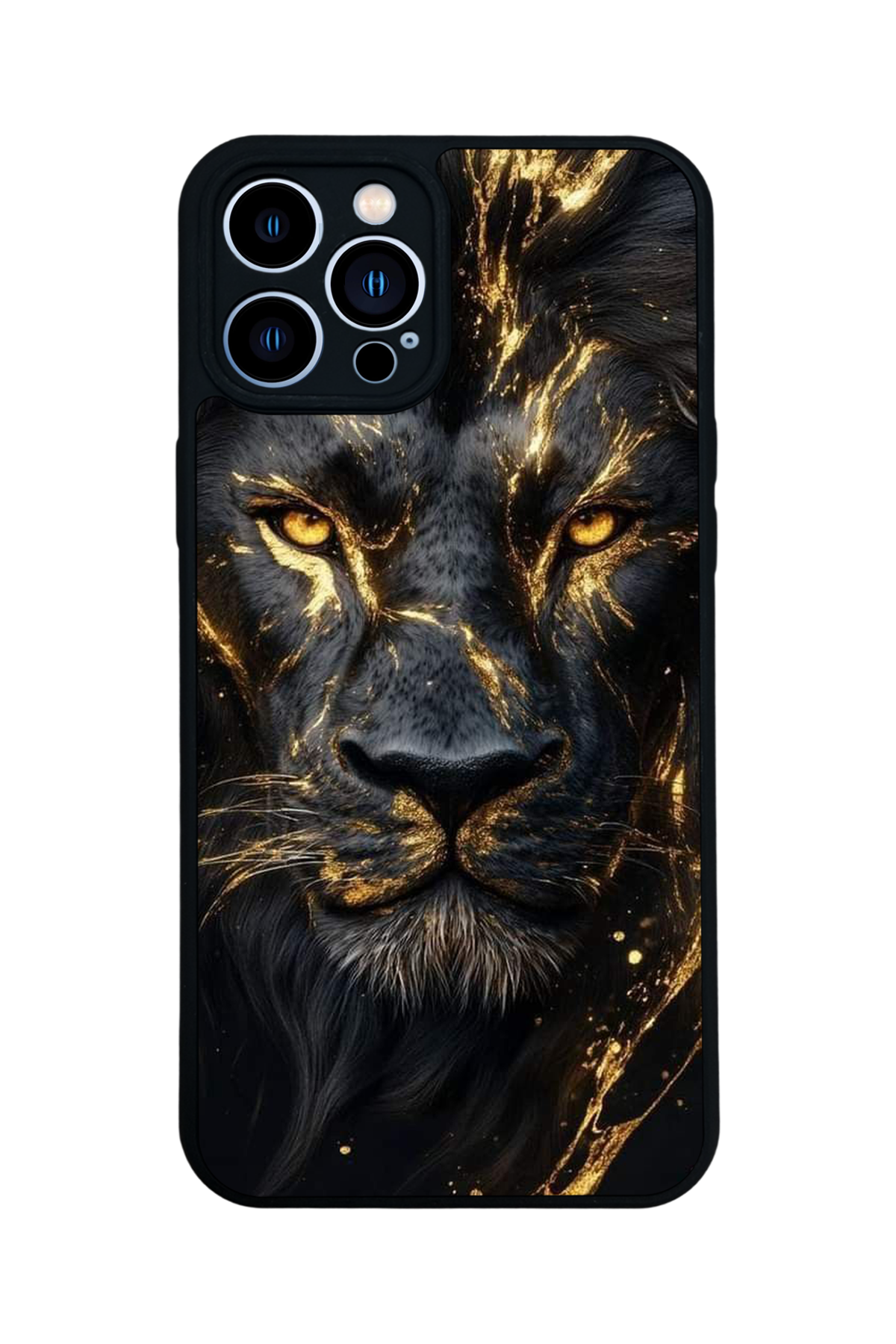 iPhone 12 Pro Max Uyumlu Aslan Tasarımlı Glossy Premium Kılıf
