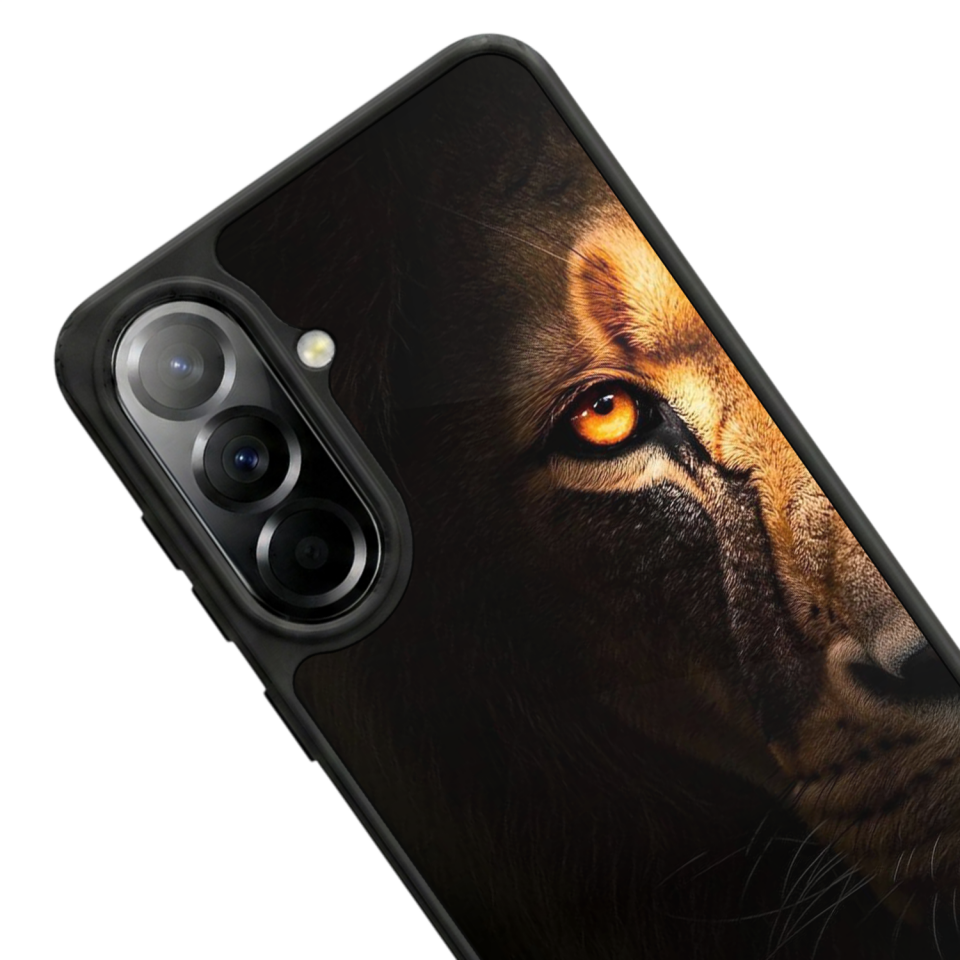 Samsung Galaxy A57 Uyumlu Aslan Tasarımlı Glossy Premium Kılıf