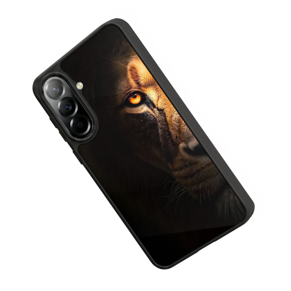 Samsung Galaxy A57 Uyumlu Aslan Tasarımlı Glossy Premium Kılıf