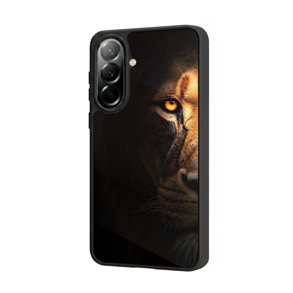 Samsung Galaxy A57 Uyumlu Aslan Tasarımlı Glossy Premium Kılıf